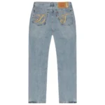 Denim Tears Jean Metallic Gold Script 501 Light Wash