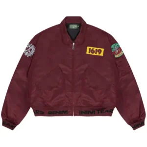 Denim Tears “Trans-Atlantic Flight Jacket” Maroon